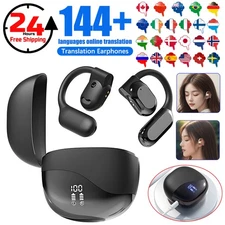 Bluetooth 5.3 AI Translator Earbuds 144+ Language Real-Time Translate Earphones