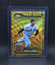 2024 Topps Gilded Collection TED WILLIAMS /75 Gold Wave Refractor HOF #109