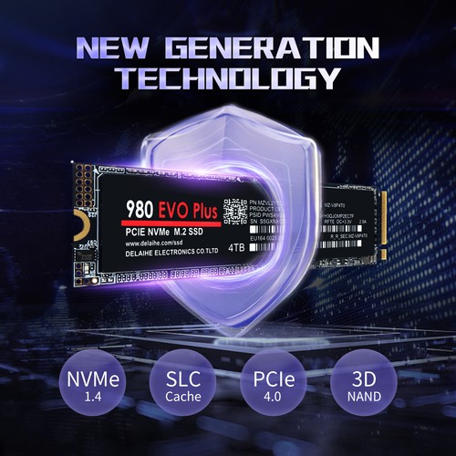 1/2/4TB 980 EVO Plus PCIe 4.0 NVMe M.2 Festplatte SSD Interne Solid State Drive - Afbeelding 11 van 20