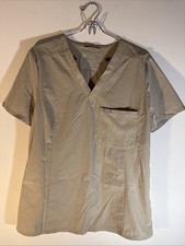 Figs Technical Collection Scrub Top Beige Threads For Threads Size Medium