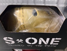 S One lifer helmet Gold Glitter L roller skate derby blades skateboarding