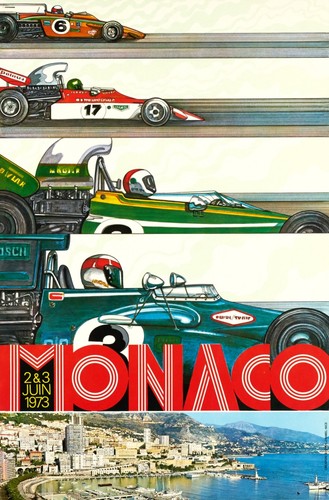 Affiche du XVem grand prix automobile de Monaco le 19 mai - Catawiki