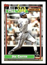 Joe Carter 1992 Topps #402 Toronto Blue Jays MLB READ FREE SHIPPING AutographDen