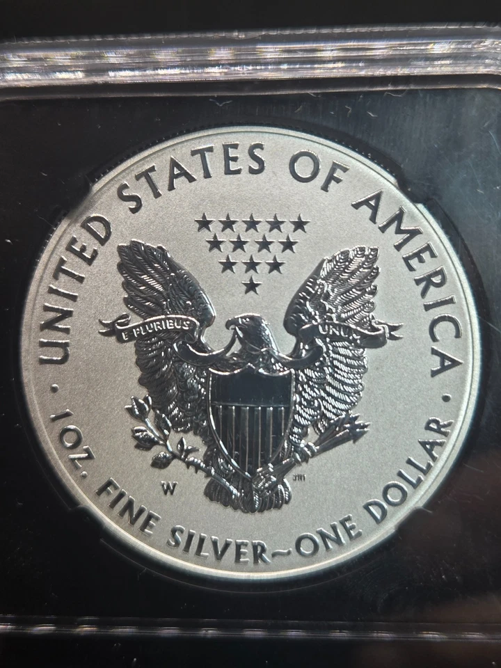2013-W American Silver Eagle Two-Coin Set–NGC SP70/PF70–Early Release – Black - Image 4 of 4