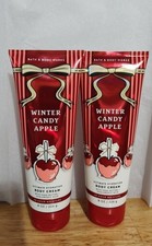 2 Bath And Body Works Winter Candy Apple Body Creams 8oz Each Gift Set