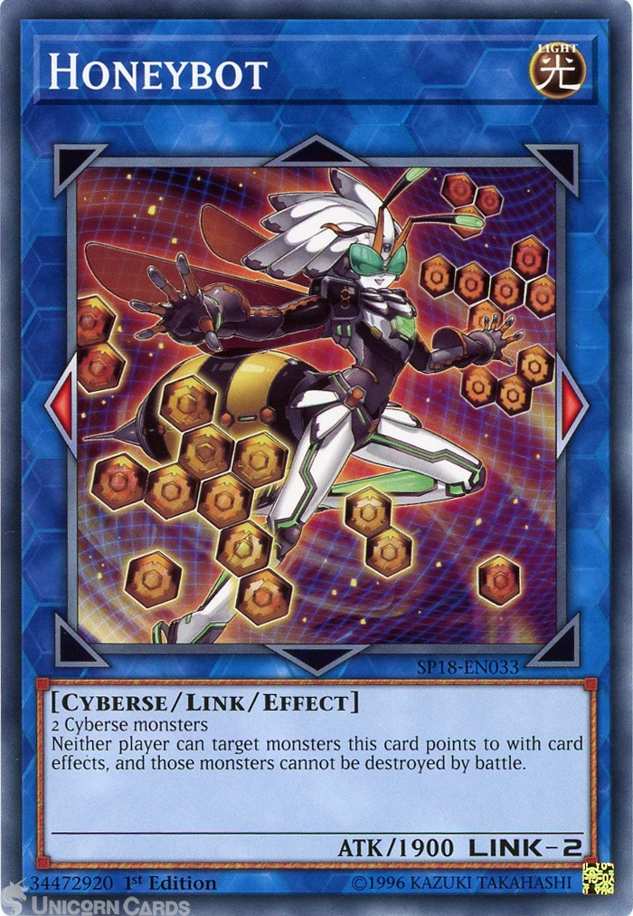 SP18-EN033 Honeybot : Common 1st Edition Mint YuGiOh Card