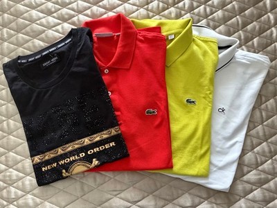 Polos 2 x Lacoste - 1 x Calvin Klein*  1 x T-Shirt  - Jeremy Meeks Gr.XL