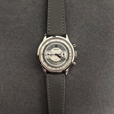 Merkur Men Chronograph Watch 38mm Manual Winding Mechanical Wristwatch TY2901