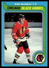 1979-80 Topps Hockey Card Bob Murray Chicago Blackhawks #55 NM