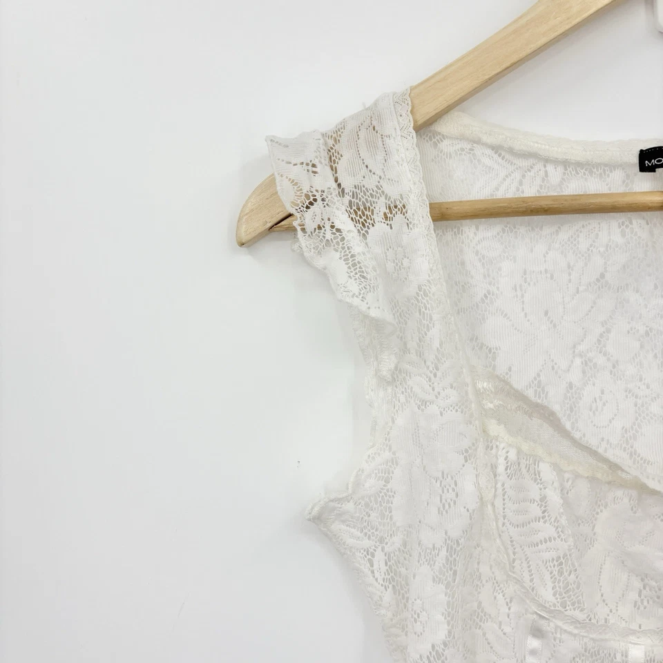 Vintage Babydoll Lechera Y2K Top XSmall Corsé con Cordones Bustier Coqueta Hada Foto 2 de 4