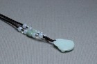 Cert'd Natural Light green A Jadeite jade Hand-Carved Maitreya Buddha Pendant — photo 6