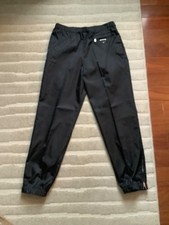 Prada Black Nylon Triangle Logo Applique Joggers S