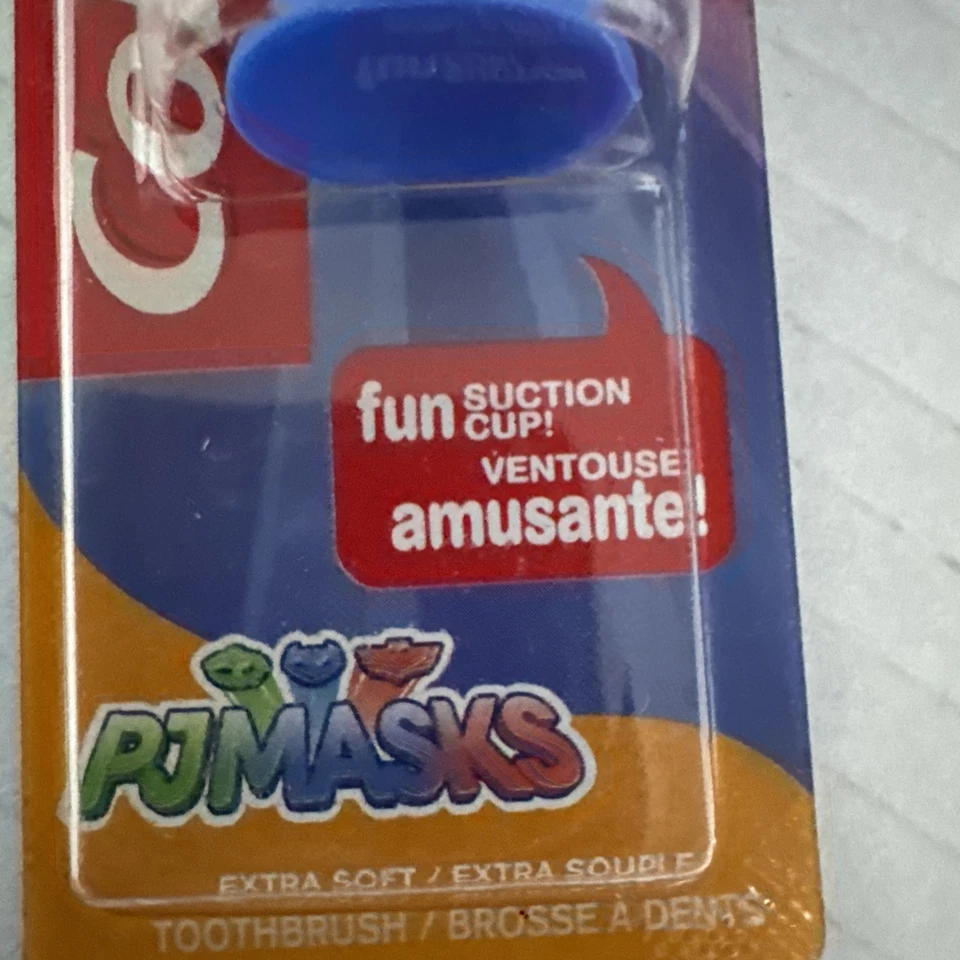 2 Colgate PJ Masks Toothbrush for Kids 2-5 Years Old, Extra Soft w/ Suction Cup - Image 3 of 4