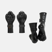 FURRJOI Silicone Fist Paw Gloves  Canine footwear with Binding for Cosplay