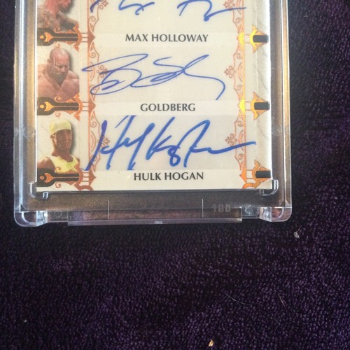 2024 Leaf Ultimate Mike Tyson HULK HOGAN Conor McGregor Holloway++ 8 Autos #4/10 - Picture 3 of 4