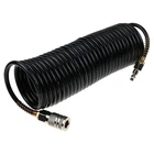 Heavy Duty Recoil Air Hose 25ft 1/4" Flexible Compressor Quick Coupler 200PSI