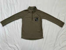 Under Armour boys size 5 green quarter zip long sleeve shirt
