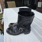 Harley Davidson Boots Mens 11.5 Black Leather Motorcycle Riding Biker Boots Zip