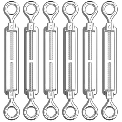 Heavy Duty Silver Turnbuckle Kit, 304 Stainless Steel - Afbeelding 1 van 9