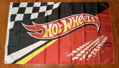 Hot Wheels 3x5 ft Flag Banner Sign Mattel Toys Collectors Toy Cars Gift Kids