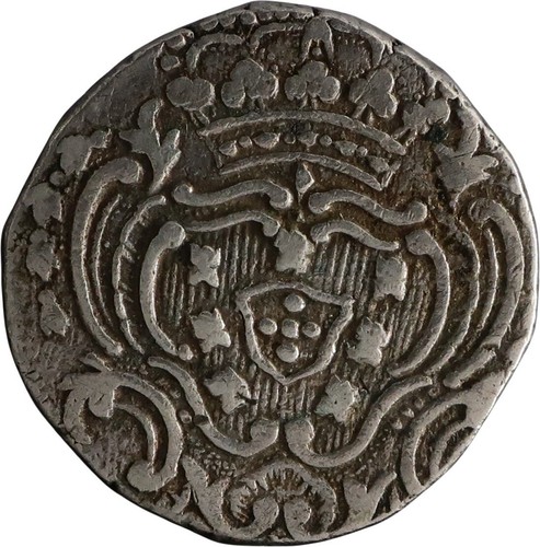 1805 INDIA GOA PORTOGHESE .916 RUPIA ARGENTO RUPIA MARIA PARRUCCHIERE PORTOGALLO RARO - Foto 1 di 2