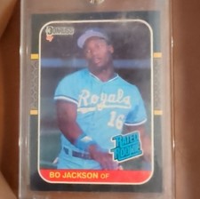 Donruss 1987 Rated Rookie Bo Jackson #35 Kansas City Royals Baseball Card