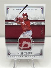 2017 Panini National Treasures Mike Trout Treasure Material 1/1 One of One #TMMT