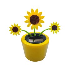Solar Dancing Flower Sunflower Powered Toys Sunflower, Yellow