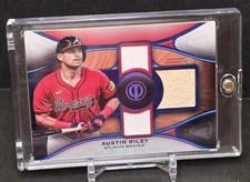Topps Tribute 2025 - Austin Riley Triple Relics Card - Blue #/150