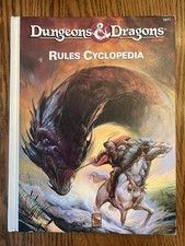 RULES CYCLOPEDIA 1991 1st print Dungeons  Dragons 1st Ed 1071 Original printing