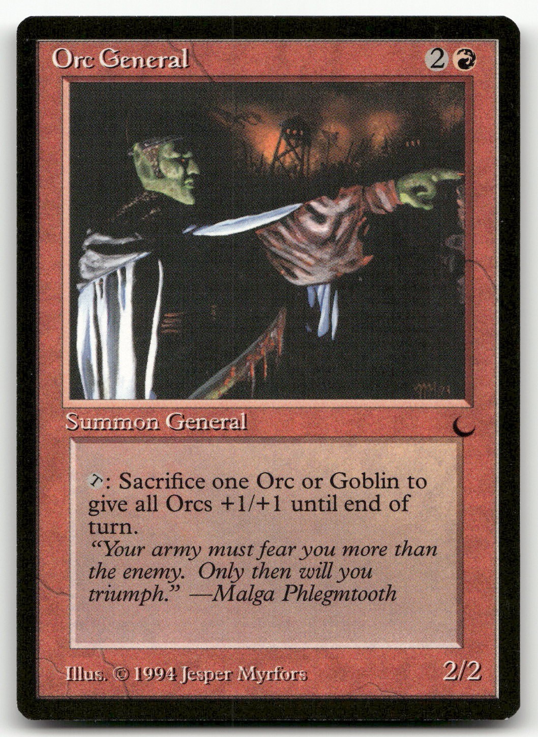 Orc General (NM) The Dark DRK Magic MTG