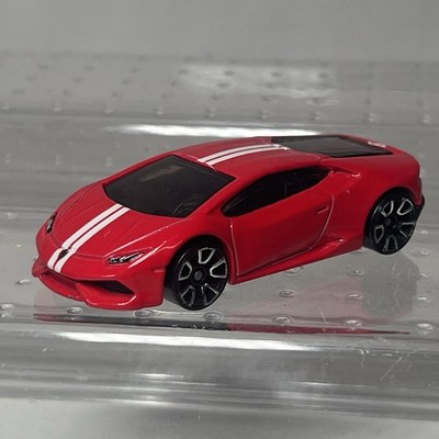 Hot Wheels Lamborghini Huracan CFH19 LP 610-4 RED White Stripes 2014 Diecast Car