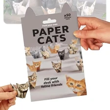 50-Sheet DIY Origami Paper Cats Kit–Fold Cute Feline Figures (Fun Craft All Age
