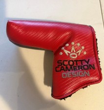 USED Scotty Cameron Design Blade Putter Headcover Red Gray
