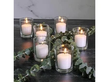 Premium Clear Glass Votive Candle Holders - New