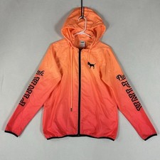 Victorias Secret PINK Ombre Anorak Windbreaker Jacket Womens XS/S Full Zip Light