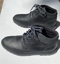 ROCKPORT MENS ‘WEATHER OR NOT’ WATERPROOF HYDRO-SHIELD BOOTS Size 10W Barely Use