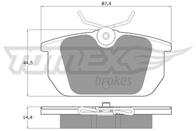 TOMEX Brakes Bremsbelagsatz, Scheibenbremse TX 12-01 für ALFA ROMEO LANCIA