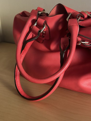 *NEW* Charming Charlie Hot Pink Coral Shoulder Bag w/ Cheeta Print Mini Purse - Picture 15 of 24