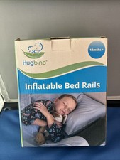 Hugbino Inflatable Bed Rails 18 months New In Box Prevent Toddlers from Rolling