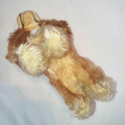 Plush Toy Steiff Cookie Stuffed Dog Brown Smiling face Made in