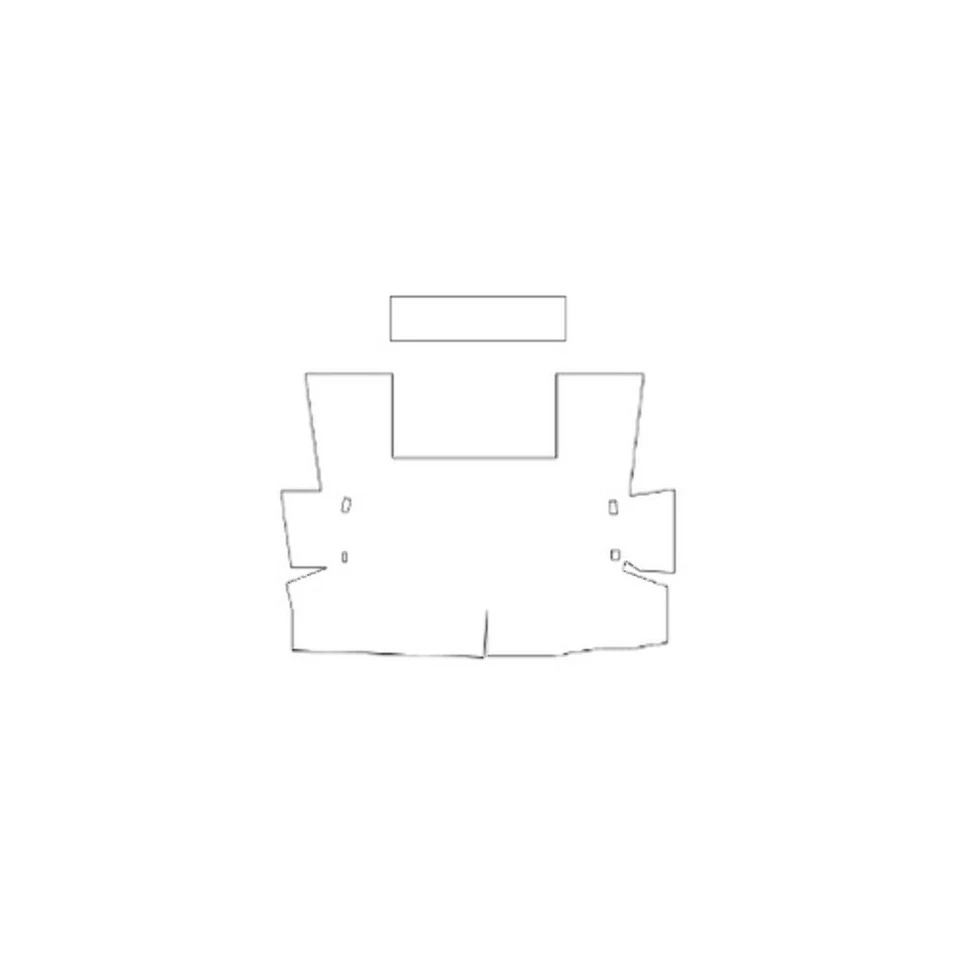 Cubierta de alfombrilla de maletero para Austin Healey 1959-1967, goma lisa de alta definición Foto 3 de 4