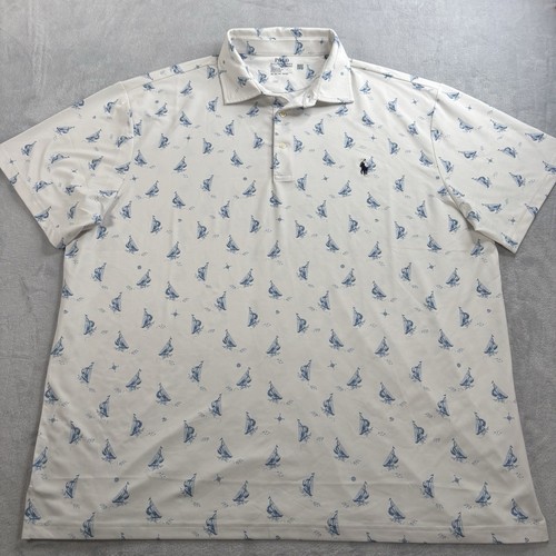Polo Ralph Lauren Performance Polo Para Hombres 2XB Floral Velero Estampado AOP - Imagen 3 de 10