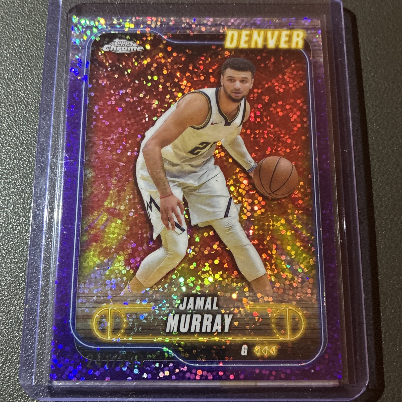JAMAL MURRAY - 2024/25 TOPPS CHROME PURPLE SPECKLE REFRACTOR /299