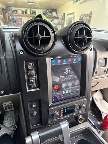 9.7" Android Car Radio Stereo HD Carplay GPS Navigation For Hummer H2 2004-2007 - Foto 4 di 22
