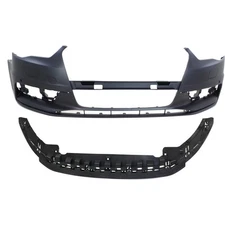 8V5807065BGRU, 8V5807233 New Bumper Covers Fascias Set of 2 Front for A3 Pair