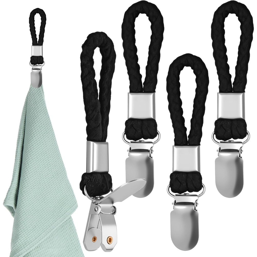 Clips With Hanging Loop, Dish Cloth Hook Holder For