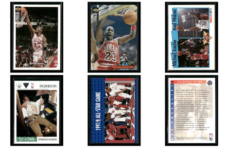 Michael Jordan 6 Card Lot 1991 Fleer Chicago Bulls NBA Basketball NM