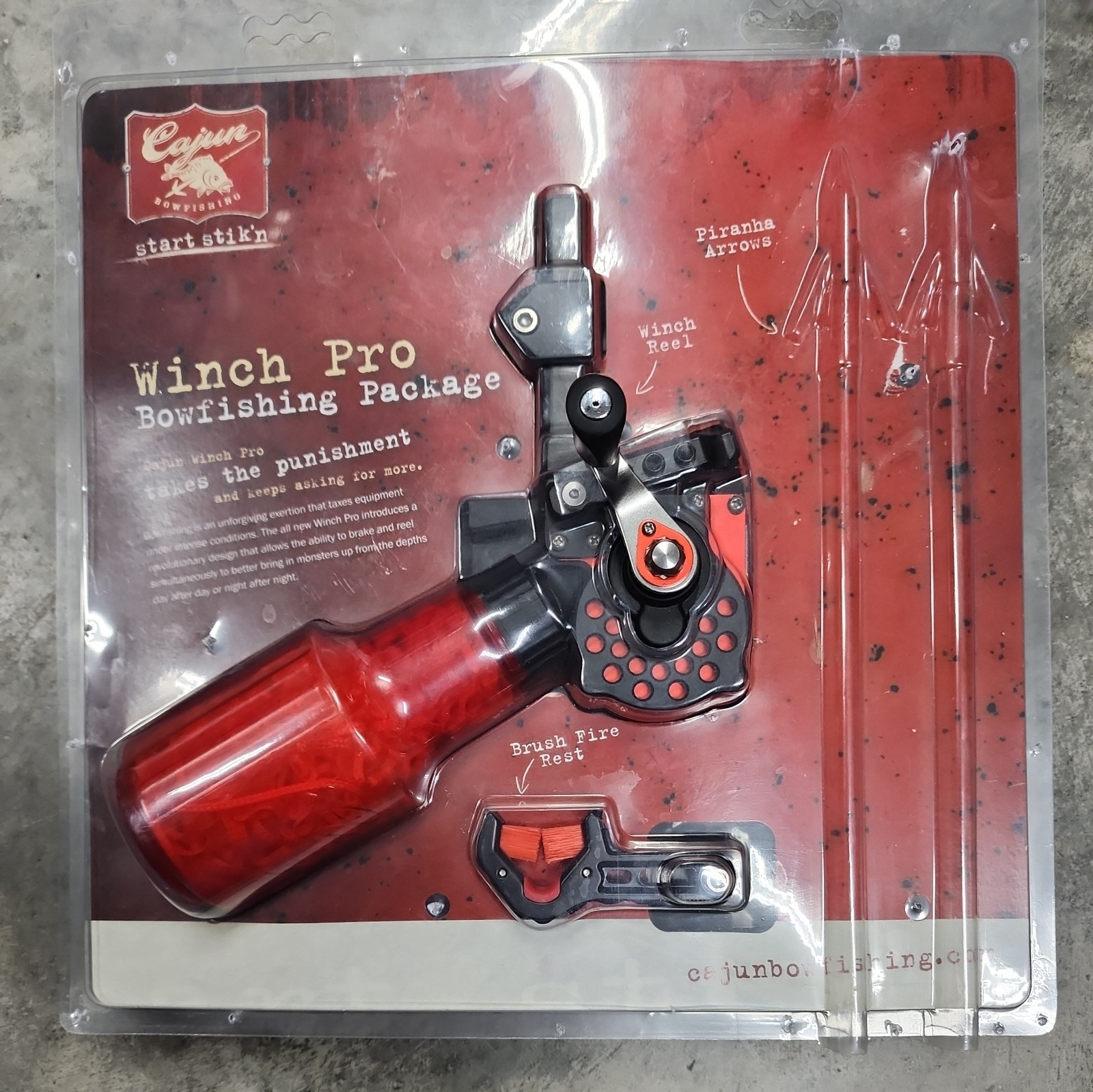 Cajun Winch Pro Durable Bow Fishing Reel Kit #ABF5050 New missing arrows opened
