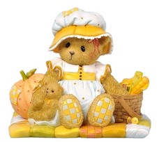 CHERISHED TEDDIES JULIA, 4035940, FALL TEDDY BEAR FIGURINE WITH PUMPKIN, NIB